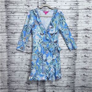 Lilly Pulitzer Jessalynne Romper Lapis Lantern